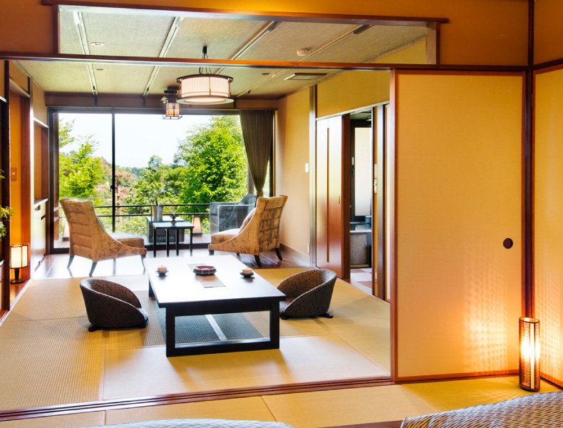 Japanese style Jr.suite with open-air bath