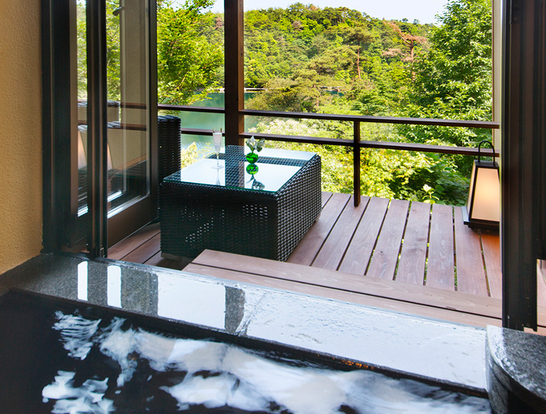 Japanese style Jr.suite with open-air bath